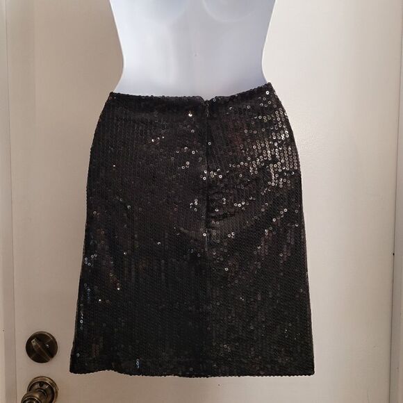 Tulle black sequined pencil skirt - Picture 3 of 4
